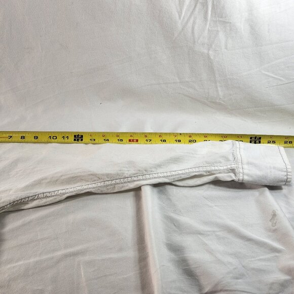 INC Cotton White Pearl Snap Button Long Sleeve Black White Print Mens Shirt Sz M - Picture 9 of 13